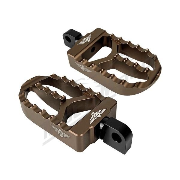 HEINZ BIKES MX V2 Rear Foot Pegs Harley Davidson FLDE / FLSL / FXBB / FXLR / FXST 1750/1923 18-25