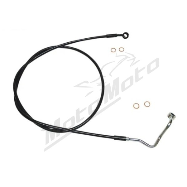MAGNUM SHIELDING XR Viršutinė priekinių stabdžių žarnelė/linija ABS juoda Harley Davidson FLRT / FLTRT 1750/1868 19-24 162.5cm