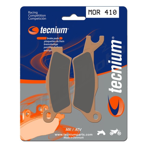 TECNIUM Racing MX/ATV Sintered Metal Brake pads MOR410 Can Am Outlander / Renegade / Commander 450/100 10-21