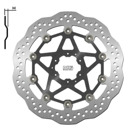 NG BRAKES 1643XG plūduriuojantis stabdžių diskas HONDA CRF 1000 16-19
