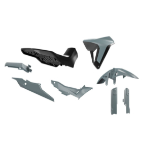 Racetech Plastic Set + seat HONDA XL 750 TRANSALP 23-25 Grey/Black