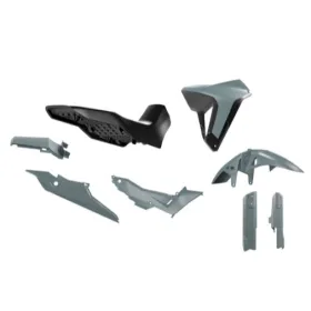 Racetech Plastikų Kompl. + sėdynė HONDA XL 750 TRANSALP 23-25 Pilka/Juoda