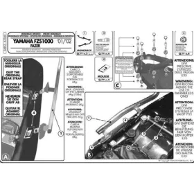KAPPA Rear storage box bracket Yamaha FZS 1000 01-05