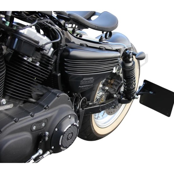 CULT WERK Šoninės apdailos juodos Bobber Harley Davidson XL 883-1200cc 2004-2013 2vnt