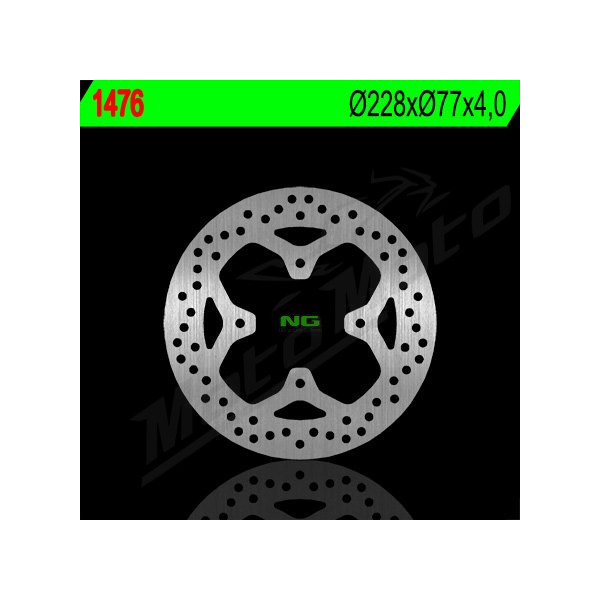 NG Front Fixed Brake Disc 228x77x4mm Polaris Outlaw / Predator 450-525cc 03-11