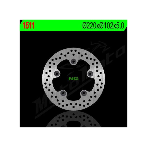 NG Galinis fiksuotas stabdžių diskas 220x102x5mm Yamaha YZF R1 / R1M 1000cc 15-17