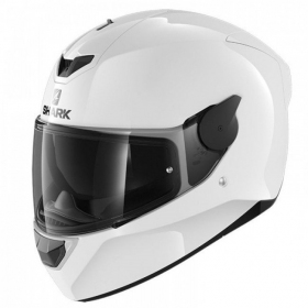 Sale! Shark D-Skwal 2 Blank White Full Face Helmet