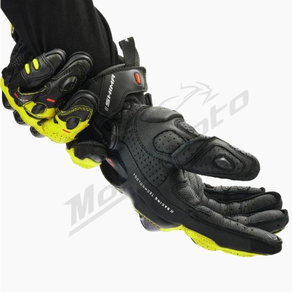 Shima XRS-3 Men Leather Gloves Black / Yellow