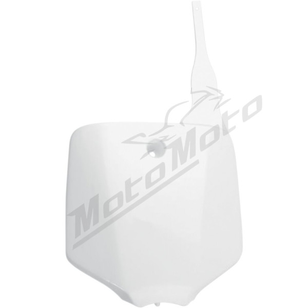 UFO Front Number Plate Kawasaki KLX / KX 65-110cc 01-24 White