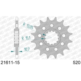 AFAM Steel Standard Front Sprocket 21611 - 520 15-16 teeth YAMAHA YZF-R1 / FZ8 / MT-07 / TENERE / TRACER 700-1000cc 06-25