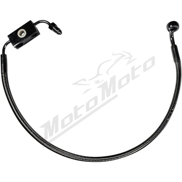 MAGNUM SHIELDING Front Lower Brake Line Kit ABS Black Harley Davidson XL 883/1200 14-22