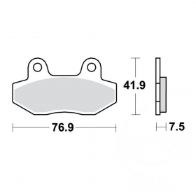 Brake pads NOVASCOOT FT3069 / MCB822 STANDARD