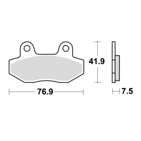 Brake pads NOVASCOOT FT3069 / MCB822 STANDARD