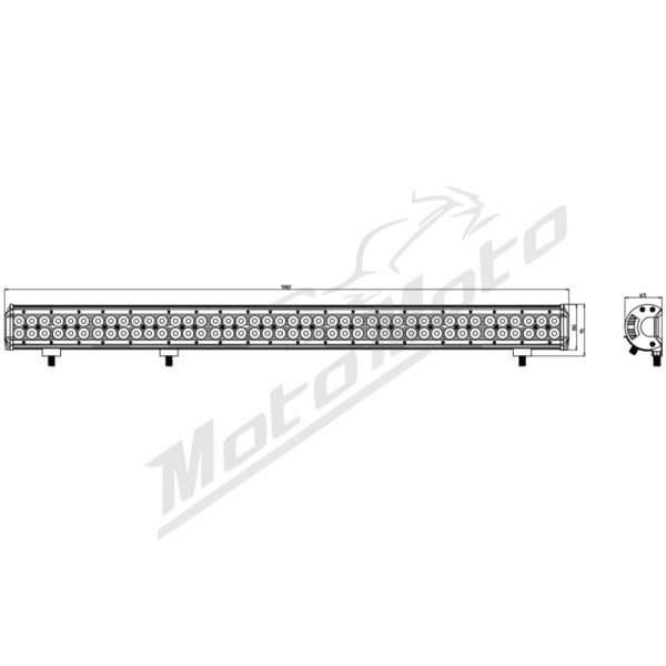 Kinwons Universal Led Bar 10-30V 252W Combo