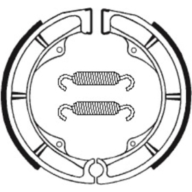 TECNIUM Street Organic Brake shoes BA111 Suzuki DR 750S 88-89