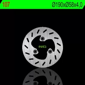 NG BRAKES Round Fixed Brake Disc Benelli / CPI / Daelim / Honda / MBK / Peugeot / SYM / Yamaha 50cc 92-14