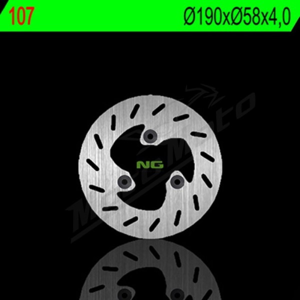 NG BRAKES Round Fixed Brake Disc Benelli / CPI / Daelim / Honda / MBK / Peugeot / SYM / Yamaha 50cc 92-14