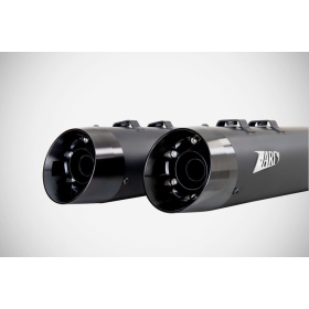 ZARD 4.33 Inches Slash-Cut Slip-Ons Mufflers Harley Davidson FLH / FLHX / FLTRU / FLTRXSE 1750-1977cc 17-24