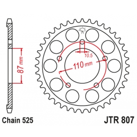 Rear sprocket JTR807