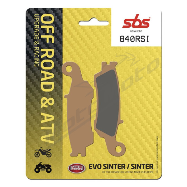 SBS RSI Offroad Racing 840RSI Sintered Brake Pads Fantic / Yamaha 125-450cc 07-22