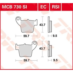 TRW SI Series Sindered Off-Road Brake Pads HM Moto / Honda / TM Racing 85-450cc 02->