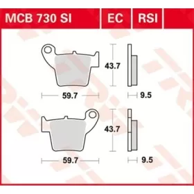 TRW SI Series Sindered Off-Road Brake Pads HM Moto / Honda / TM Racing 85-450cc 02->