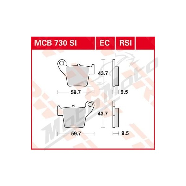 TRW SI Series Sindered Off-Road Brake Pads HM Moto / Honda / TM Racing 85-450cc 02->