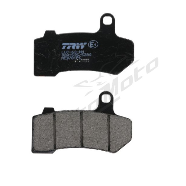 TRW Route Organic front brake pads MCB781PC Harley Davidson FLHR / FLHT / FLHTC / FLHTCU 1130-1690 06-13