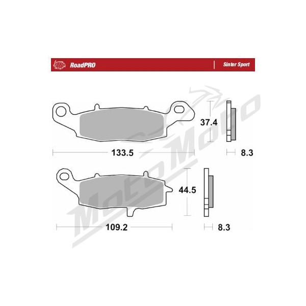 MOTO-MASTER Sinter Sport Front Brake Pads Kawaskai / Suzuki 250-1700 92-25 