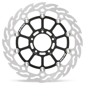 MOTO-MASTER Flame Front Left Floating Brake Disc Ducati Hypermotard / Monster / Scrambler 698/803 03-26 