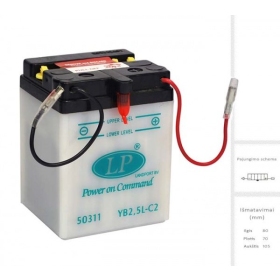 LANDPORT  Akumuliatorius 2.5 Ah 12V