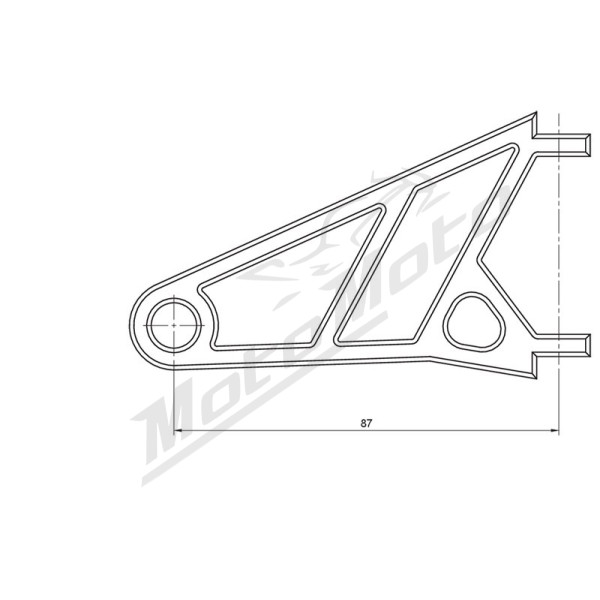 HIGHSIDER Pro Headlight bracket set black Ø35-37mm