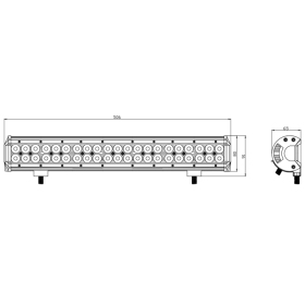 Kinwons Universal Led Bar 10-30V 126W Combo