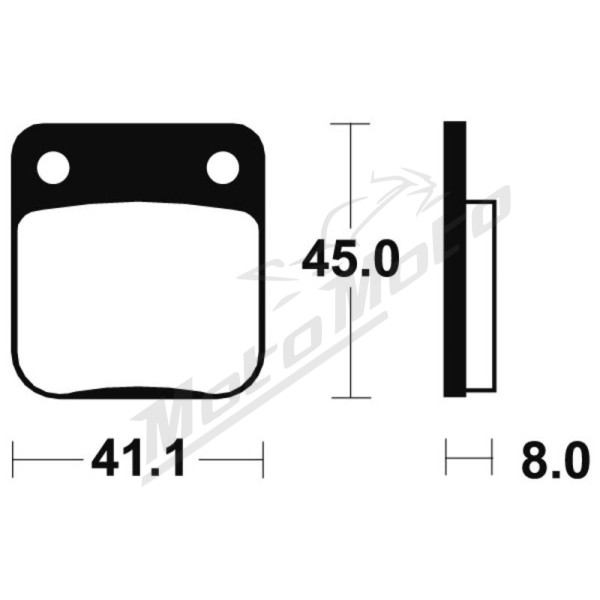 TECNIUM Racing Sintered Metal Brake pads Suzuki / Yamaha / KTM / Daelim / Hyosung / Kawasaki 125/500 81-18