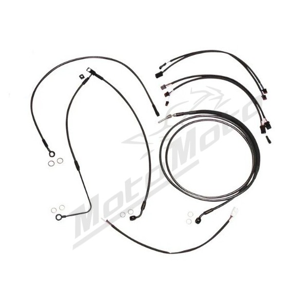 MAGNUM SHIELDING Black Pearl Handlebar Installation Kit 30.5/35.5cm Harley Davidson FLSS 1800 2016