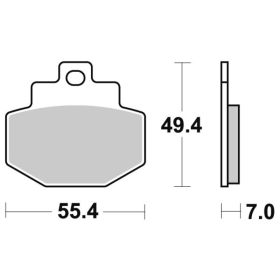Sbs Brakepads 166HF Ceramic PIAGGIO / VESPA