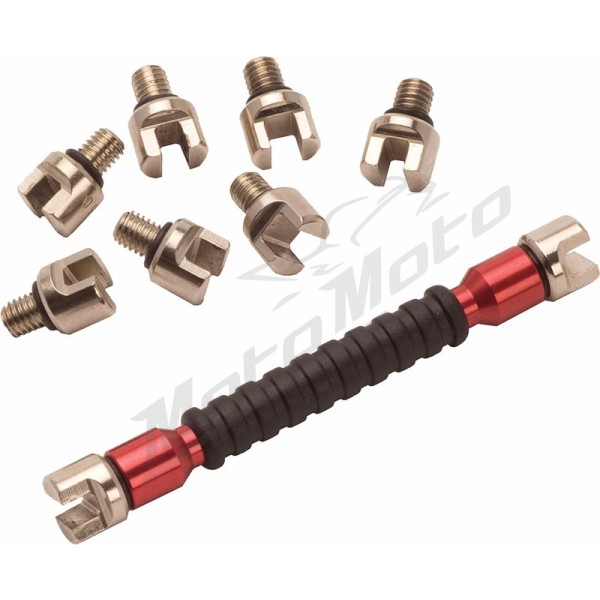 RFX Race Interchangeable Multi Tip Spoke Key - Red 5.4-7.0 mm
