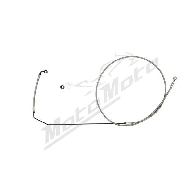 MAGNUM SHIELDING XR Viršutinė stabdžių žarnelė/linija ABS chromuota Indian Cheif / Chieftain / Roadmaster / Super Chief 1810/1890 15-26 148cm