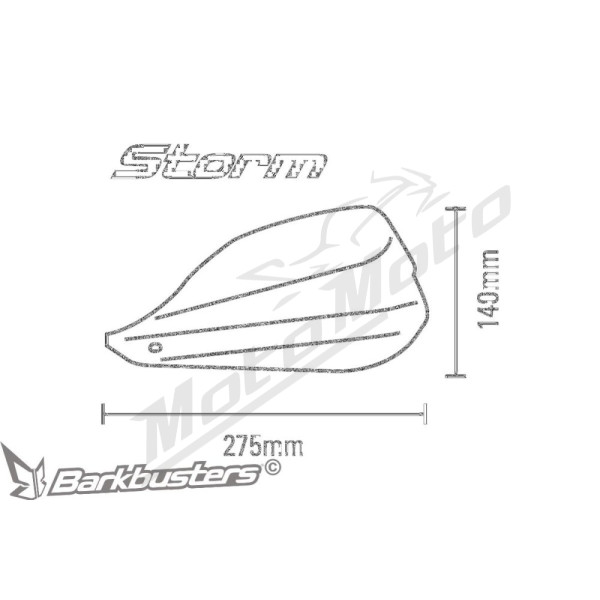BARKBUSTERS Storm Handguards for Yamaha / Suzuki / Honda / KTM / BMW 125–1300 86–26