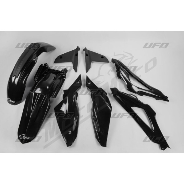 UFO Juodas plastikų komplektas Husqvarna TC 250-510cc 08-10