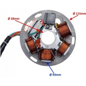 Generatorius VESPA PX 125-200cc 4T 81-08