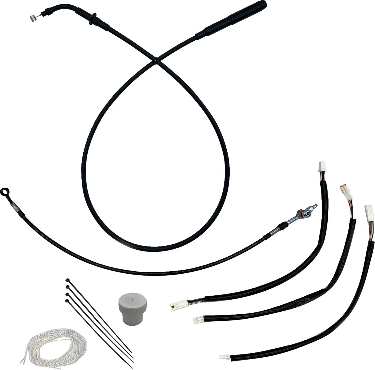 FAT BAGGERS INC. EZ Install Kit Black for 30.5cm high handlebars Harley Davidson FLHLT / FLHXLSE / FLHX 1923-1977cc 23->