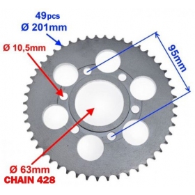 Rear sprocket ZIPP PRO 40 / 49Teeth