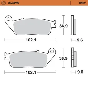 MOTO-MASTER Roadpro Front Brake Pads Daelim / Honda 125-750 94-20
