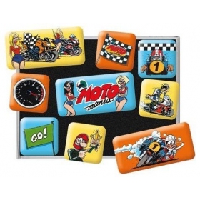 Set of magnets FIAT 500 LOVED 2,2x2,2 / 4,5x2,2 9pcs.