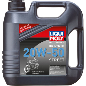 LIQUI MOLY Street HD Synthetic 4T 20W-50 Engine Oil 4L