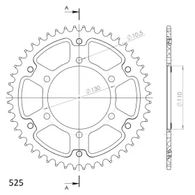 Supersprox Stealth Rear sprocket Black 