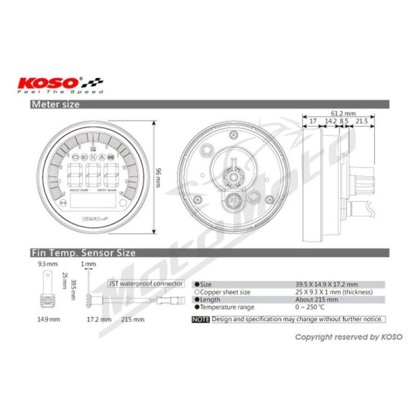 KOSO DL-04 Multifunction Display BMW Nine-T 1200 14-16