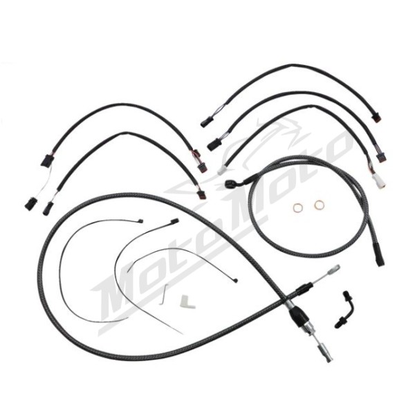 MAGNUM SHIELDING Karbon Fiber Handlebar Installation Kit 38/43cm Harley Davidson FXFB / FXLRS / FXLR / FXLRST 1750/1923 18-24