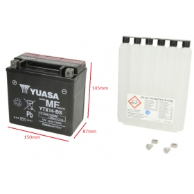 Battery YTX14-BS YUASA 12V 12.6Ah